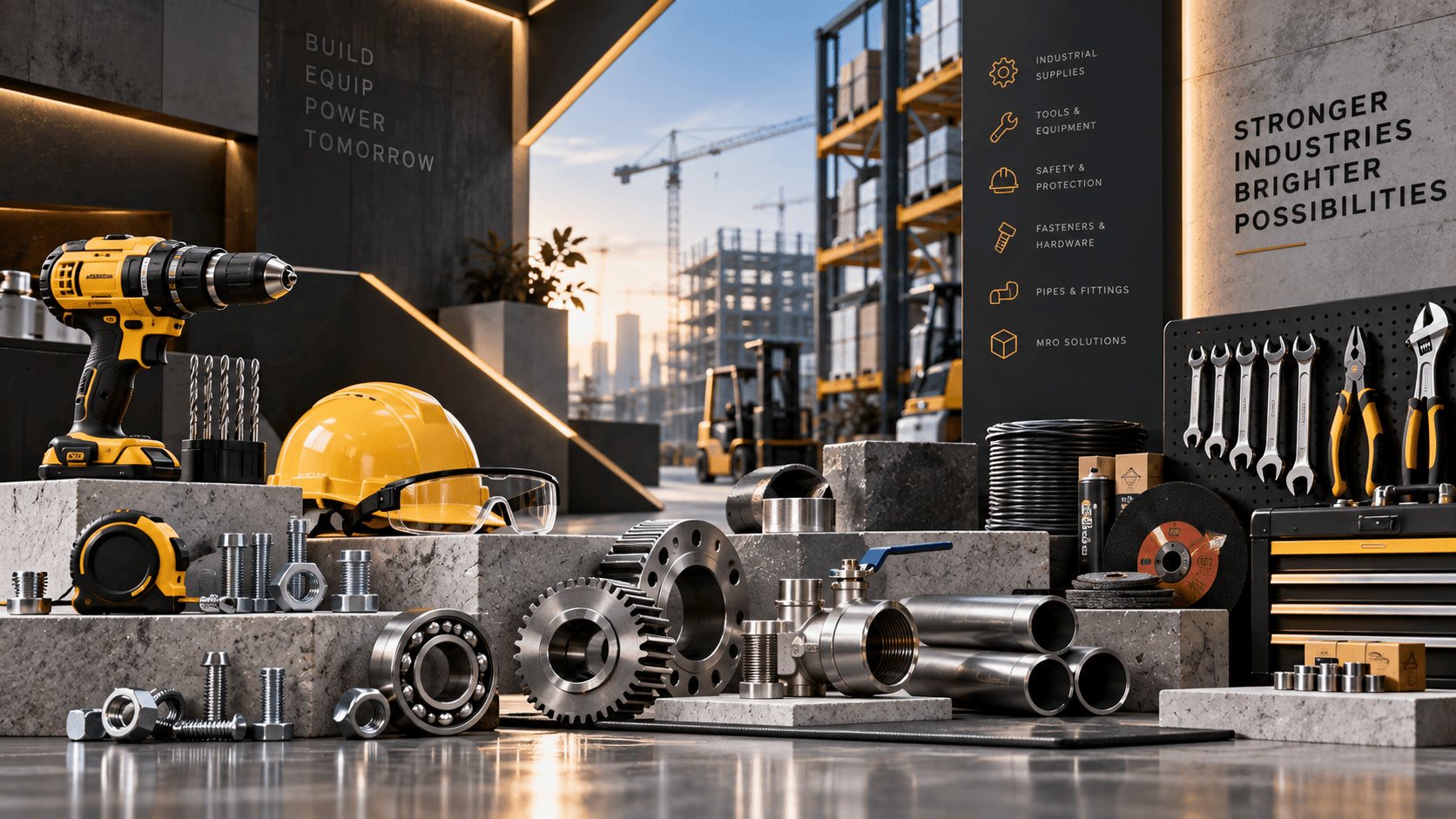 CNC milling machines cutting components in a production factory